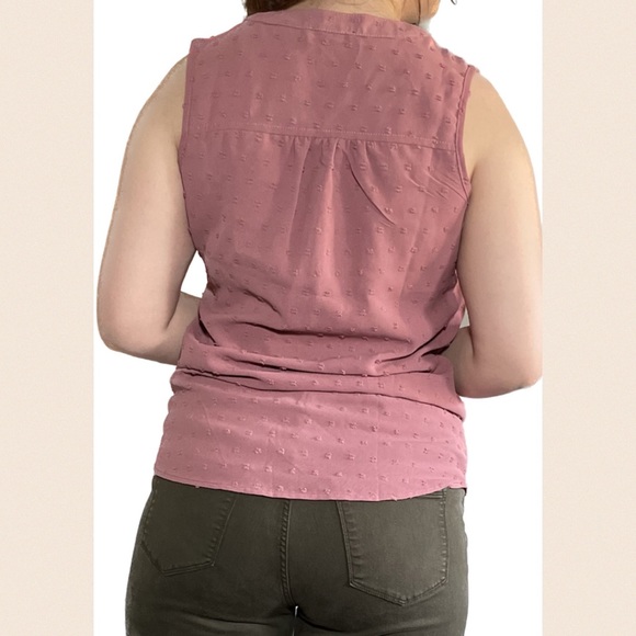 Sleeveless Pink Top with Pop Out Thread Detailing, worn only a few times - Picture 2 of 4